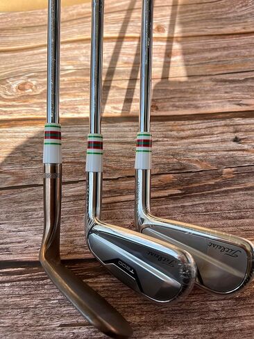 حلقات جولف حديدية متعددة الحلقات مقاس 1.2 بوصة من SummerHouse حلقات جولف مخططة ملونة لعمود مدبب 0.355 بوصة وعمود فولاذي باريليل 0.370 بوصة in Kuwait