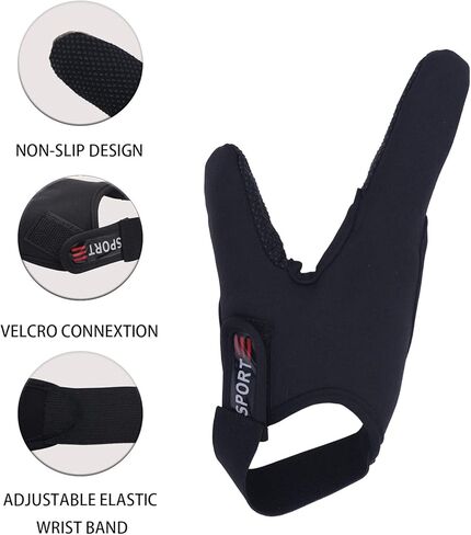 BushWalk Professional Finger Protector Neoprene Gloves Unisex Thumb and Index Finger Protector for Outdoor Fishing in Kuwait