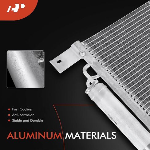 A-Premium Air Conditioning A/C Condenser Compatible with Nissan Versa 2012-2019, Versa Note 2014-2019,1.6L, Replace# 921001HA3A in Saudi Arabia