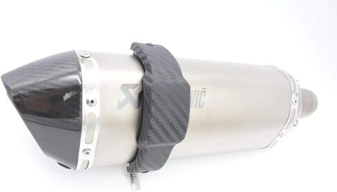 Hexagon Universal Super Motard Muffler Exhaust Slider Protector Crash Pad Cover In Black in Saudi Arabia