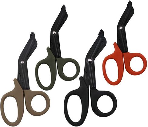 2 Pack Medical Scissors Trauma Shears-7.3 inches Bandage Scissors, Surgical Grade Shears Stainless Steel EMT Scissors (Brown) in Saudi Arabia