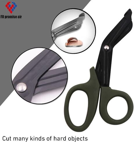 2 Pack Medical Scissors Trauma Shears-7.3 inches Bandage Scissors, Surgical Grade Shears Stainless Steel EMT Scissors (Brown) in Saudi Arabia