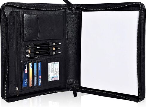 محفظة جلدية للرجال والنساء - منظم متعدد الجيوب مزود بسحاب in Kuwait