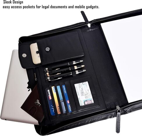 محفظة جلدية للرجال والنساء - منظم متعدد الجيوب مزود بسحاب in Kuwait