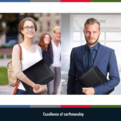 محفظة جلدية للرجال والنساء - منظم متعدد الجيوب مزود بسحاب in Kuwait