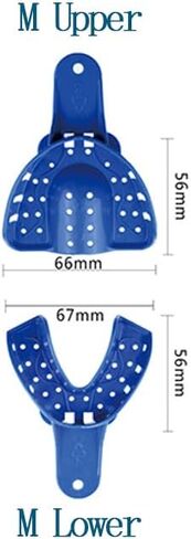 EASYTODENTA 12PCS Dental Impression Trays 8 Sizes Autoclavable Teeth Impression Kits S/M/L,Upper/Lower (L Lower) in Saudi Arabia
