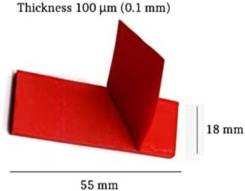 Dental Articulating Paper 300 Strips in Plastic Dispenser 100 Micron Film Double Sided 55 x 18 x 0.1mm for Occlusal and Interproximal Adjustments (Blue) in Kuwait