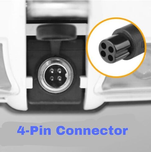 [ملاءمة معتمدة] شاحن سكوتر 63 فولت 2.0 أمبير فائق السرعة بأربعة شقوق، لـ Segway Ninebot S.S-MAX، Mini Pro، Go Kart، Go Kart Pro 4-Pin Connector 54V شاحن بطارية in Kuwait