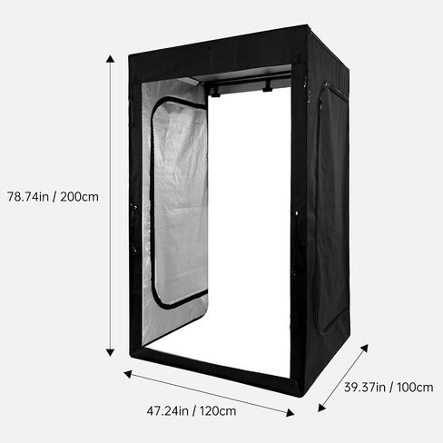 GVM 47x39x78inch Large Photo Light Box Photography, LED Photo Studio Light Box│Photo Booth with 3 Color Backdrops+Carry Bag, Professional Lightbox for Product Photography Clothes Portrait Shooting in Saudi Arabia