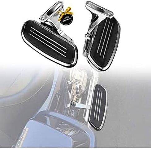 KEMIMOTO Passenger Floorboards Compatible with Touring Models Road Glide Street Glide Electra Glide 1993-2024 (Chrome Floorboards) in Saudi Arabia