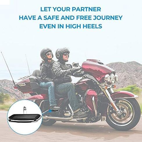 KEMIMOTO Passenger Floorboards Compatible with Touring Models Road Glide Street Glide Electra Glide 1993-2024 (Chrome Floorboards) in Saudi Arabia