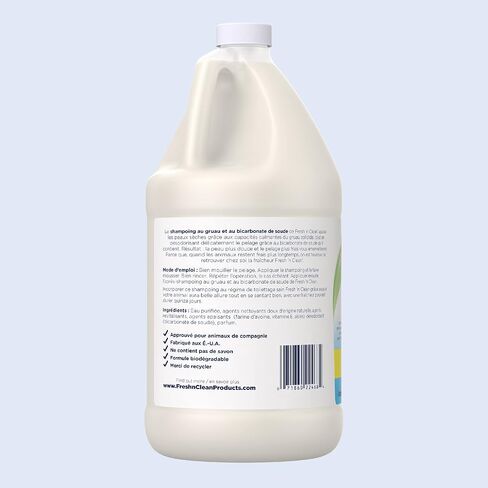 شامبو Pet-Ag Fresh 'n Clean Oatmeal 'n Baking Soda - رائحة استوائية منعشة - 64 أونصة - يغذي البشرة الجافة والحكة والحساسة مع فيتامين E والصبار - يقوي ويصلح المعاطف - خالٍ من الصابون in Kuwait