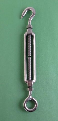 US STAINLESS 2 Pieces Stainless Steel 316 M6 Turnbuckle Hook and Eye 6mm Marine Grade in Saudi Arabia