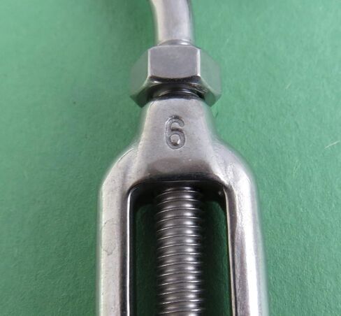 US STAINLESS 2 Pieces Stainless Steel 316 M6 Turnbuckle Hook and Eye 6mm Marine Grade in Saudi Arabia