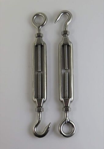 US STAINLESS 2 Pieces Stainless Steel 316 M6 Turnbuckle Hook and Eye 6mm Marine Grade in Saudi Arabia