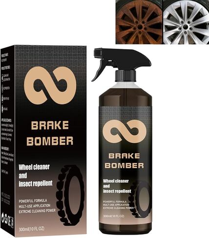 YG LianKai 𝟑𝟎𝟎𝐦𝐥 منظف عجلات الفرامل، منظف قوي للعجلات، بخاخ منظف العجلات غير الحمضي، مثالي لتنظيف العجلات والإطارات، على السبائك والكروم والعجلات المطلية in Kuwait