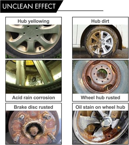 YG LianKai 𝟑𝟎𝟎𝐦𝐥 منظف عجلات الفرامل، منظف قوي للعجلات، بخاخ منظف العجلات غير الحمضي، مثالي لتنظيف العجلات والإطارات، على السبائك والكروم والعجلات المطلية in Kuwait