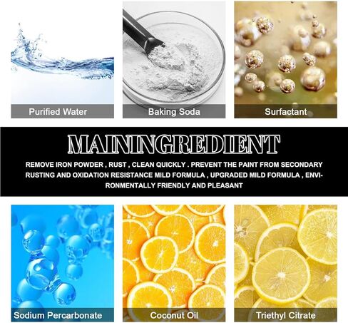 YG LianKai 𝟑𝟎𝟎𝐦𝐥 منظف عجلات الفرامل، منظف قوي للعجلات، بخاخ منظف العجلات غير الحمضي، مثالي لتنظيف العجلات والإطارات، على السبائك والكروم والعجلات المطلية in Kuwait