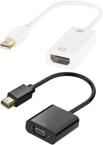 Generic 2 in 1 HDMI VGA Mini DisplayPort DP Adapters Cables for Laptop PC in Saudi Arabia