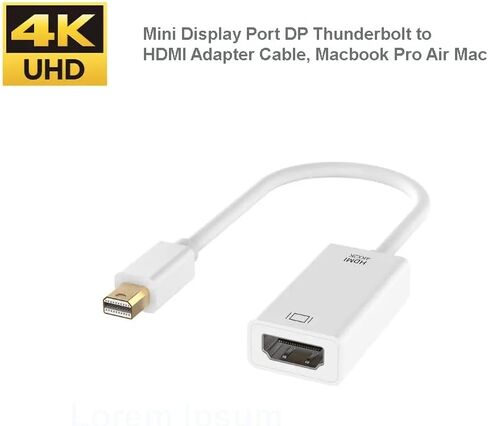 Generic 2 in 1 HDMI VGA Mini DisplayPort DP Adapters Cables for Laptop PC in Saudi Arabia