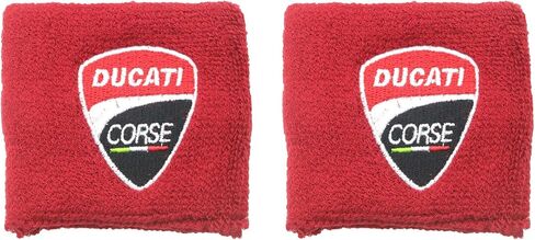 iTobest Motorcycle Brake Reservoir Sock Fits For Ducati 748/749/848/916/996/998/999/1198/1199/ V2 4 ST2 3 4, Streetfighter, Hypermotard, Multistrada- Reservoir Sock Cover (Red)2 Pack in Saudi Arabia