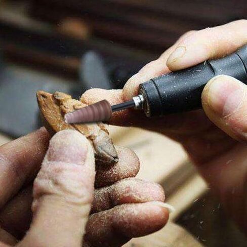 مغزل نقل من Wulankd مقاس 4 بوصات، مغزل نقل المواد الكاشطة القياسية، ساق 1/4 بوصة، قطر طيار 1/8 بوصة، خيط خشن فولاذي عالي السرعة، خرطوشة بطول ساق إضافي ومغزل حلزوني، عبوتان in Kuwait