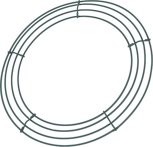 Sumind 2 Packs of Wire Wreath Frames Green Wire Garland Making Rings for Christmas Decoration (12 Inch) in Saudi Arabia