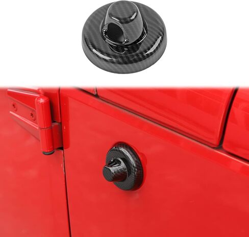 PDKLIN لغطاء قاعدة هوائي راديو Jeep زخرفة متوافقة مع Jeep Wrangler 2007-2023 JK JKU JL JLU/Gladiator JT 2020-2023، حبيبات ألياف الكربون، الملحقات الخارجية in Kuwait