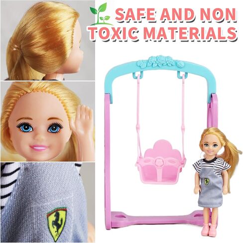 Family Dolls Set of 6 People with Pregnant Mom Dad 3 Kids and Baby Boy in Mommy's Tummy, Doll Playsets and Accessories for 3-12 Years Old Toddlers Gift(Update) in Saudi Arabia