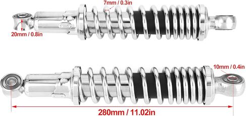 ممتص الصدمات، زوج واحد من ملحقات الدراجة النارية البديلة لممتص الصدمات الخلفي مناسب لـ Z50 in Kuwait