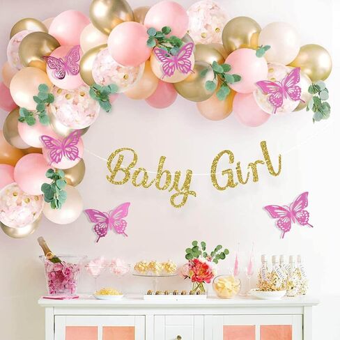 Shemboli 72pcs 3D فراشة جدار ديكور 3 أحجام 3 أنماط، فراشة زينة حفلة عيد ميلاد كعكة الديكور، ملصقات جدار فراشة قابلة للإزالة للأطفال الحضانة غرفة نوم الزفاف ديكور (الأحمر) in Kuwait