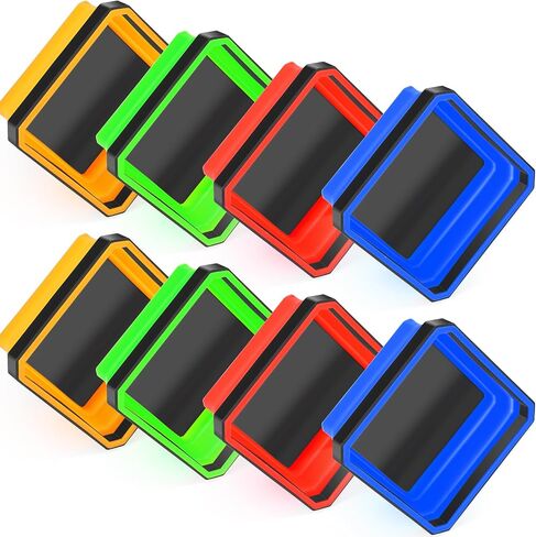 Barydat 10 Pcs Magnetic Tool Tray Collapsible Foldable Parts Trays Set Magnetic Screw Tray Magnetic Parts Bowl Square Silicone Magnetic Tool for Bolts Nuts Washers Pins Screw Parts (Blue) in Saudi Arabia