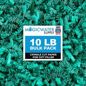 MagicWater Supply - 4 oz - Sky Blue - Crinkle Cut Paper Shred Filler great for Gift Wrapping, Basket Filling, Birthdays, Weddings, Anniversaries, Valentines Day, and other occasions in Kuwait