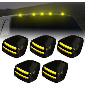 ضوء سقف الكابينة LED ضوء علامة السقف الأبيض للشاحنة، 1999-2016 متوافق مع Ford Super Duty‌ F250/F350/F450/F550، 2004-2017 متوافق مع مصابيح كابينة Ford F650 F750، 5 قطع (أبيض) in Kuwait