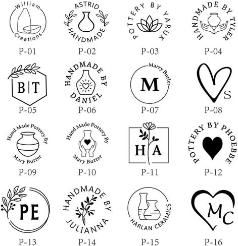 Custom Pottery Stamp for Clay - Personalized Pottery Stamp with Your Logo, Creative Imprint Letter Stamps, Polymer Clay Tools, Gift for Potters in Saudi Arabia
