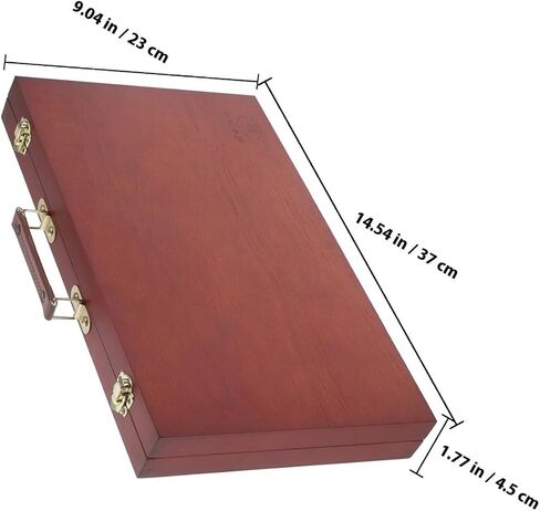 SHINEOFI Portable Wooden Painting Box with Handle Lightweight Compact Drawing Tool Case for Artists Outdoor Travel Storage in Saudi Arabia