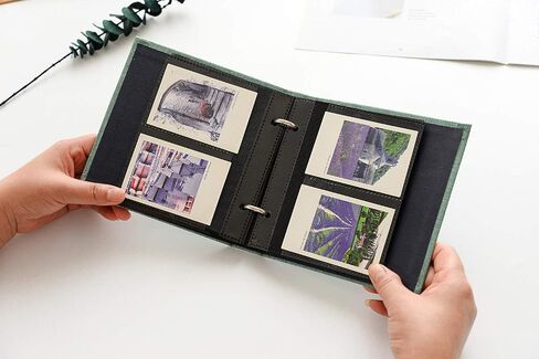 ألبوم صور صغير Ablus 100 جيب - يناسب أفلام Fujifilm Instax وPolaroid Snap Plus Kodak Mini Films (أخضر) in Kuwait