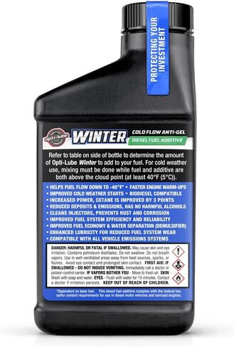 Opti-Lube Winter Formula Anti-Gel Diesel Fuel Additive: 8oz Bottles (6 Pack) in Saudi Arabia