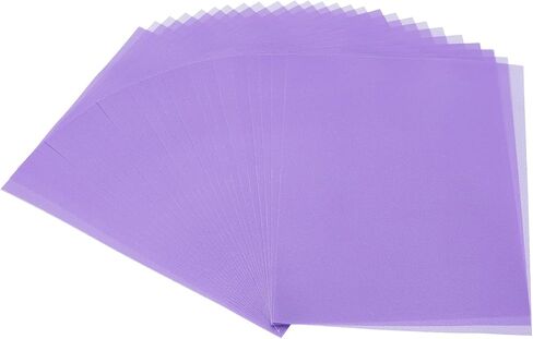 PATIKIL 30 Sheets Vellum Paper 8.5x11inches, Printable Translucent Paper 100GSM Colored for Invitations Laser Inkjet Printing Card Making Crafting Wedding Tracing, Purple in Saudi Arabia