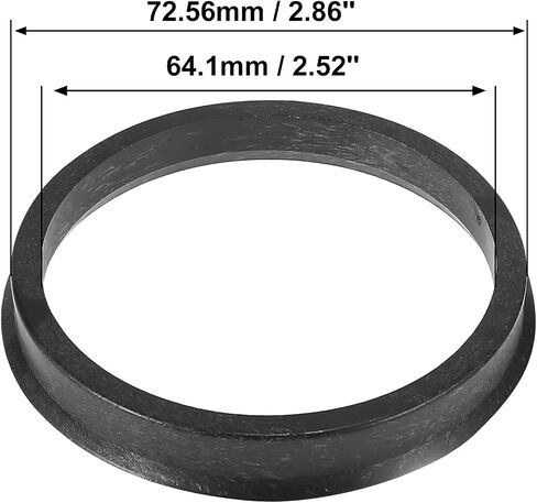 X AUTOHAUX 4pcs Plastic 64.1mm to 72.56mm Car Hub Centric Rings Wheel Bore Center Spacer in Saudi Arabia