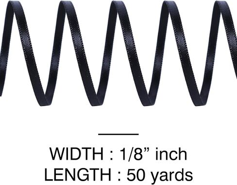 WRAPAHOLIC 1/8" x 50 Yards Teal Green Double Face Satin Polyester Ribbon, Durable and Versatile Ribbon for Gift Wrapping Birthday Wedding Invitation Card Party Christmas Decorations Crafts DIY in Saudi Arabia