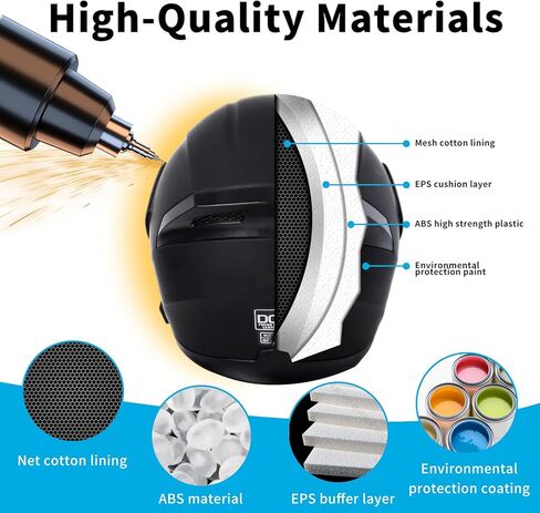 Motorcycle Bluetooth Modular Helmet, DOT FMVSS-218 Approved Flip Up Full Face Motorcycle Dual Visor Helmet, with Dual Speakers and Microphone, for Adults Men and Women in Saudi Arabia