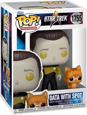 Funko Pop!&Buddy: Star Trek The Next Generation - Data with Spot - Collectable Vinyl Figure - Gift Idea - Official Merchandise - Toys for Kids & Adults - TV Fans in Saudi Arabia