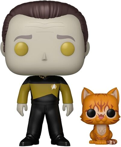 Funko Pop!&Buddy: Star Trek The Next Generation - Data with Spot - Collectable Vinyl Figure - Gift Idea - Official Merchandise - Toys for Kids & Adults - TV Fans in Saudi Arabia