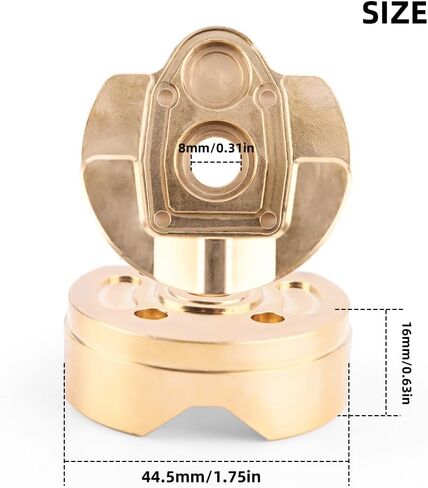 GLOBACT 2PCS Brass Portal Knuckle Weights 170g Steering Cover Housing for AXAIL SCX10 III AXI03007 Capra 1.9 UTB AXI03004 1/10 RC Crawler Upgrade Parts in Saudi Arabia