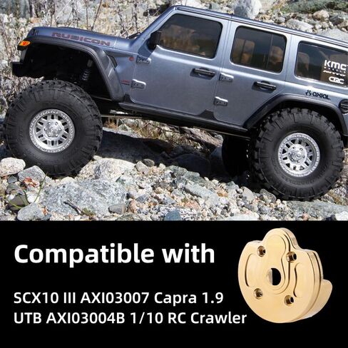GLOBACT 2PCS Brass Portal Knuckle Weights 170g Steering Cover Housing for AXAIL SCX10 III AXI03007 Capra 1.9 UTB AXI03004 1/10 RC Crawler Upgrade Parts in Saudi Arabia