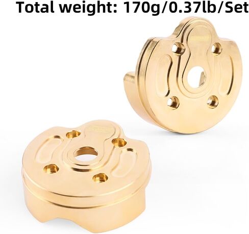 GLOBACT 2PCS Brass Portal Knuckle Weights 170g Steering Cover Housing for AXAIL SCX10 III AXI03007 Capra 1.9 UTB AXI03004 1/10 RC Crawler Upgrade Parts in Saudi Arabia