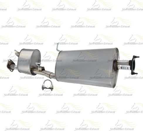 Exhaust Muffler and Rear Resonator Pipe Compatible for 2013-2020 Nissan Pathfinder 3.5L | Stainless Steel | Northeastern Exhaust | Free Clamp and Gaskets Included | Automotive Replacement Part in Saudi Arabia