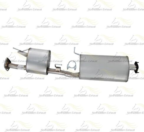 Exhaust Muffler and Rear Resonator Pipe Compatible for 2013-2020 Nissan Pathfinder 3.5L | Stainless Steel | Northeastern Exhaust | Free Clamp and Gaskets Included | Automotive Replacement Part in Saudi Arabia