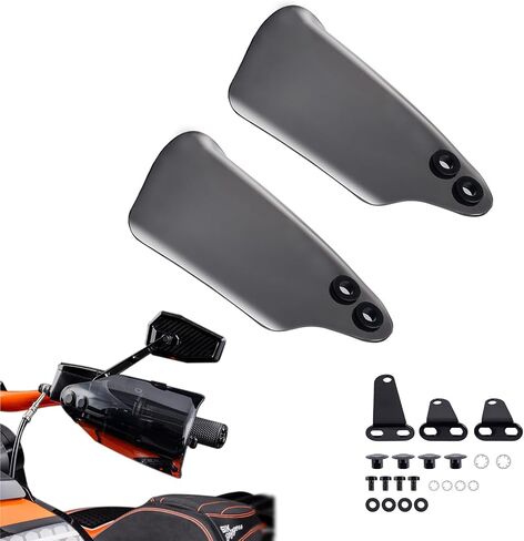 Performance PC Motorcycle Hand Guards, Durable Smoke Handlebar Handguards Wind Deflectors Compatible with 2018-2023 Harley Touring and Softail Models in Saudi Arabia